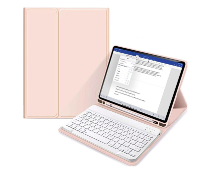 Etui na tablet Tech-Protect SmartCase Pen do iPad (10 gen.) + keyboard pink